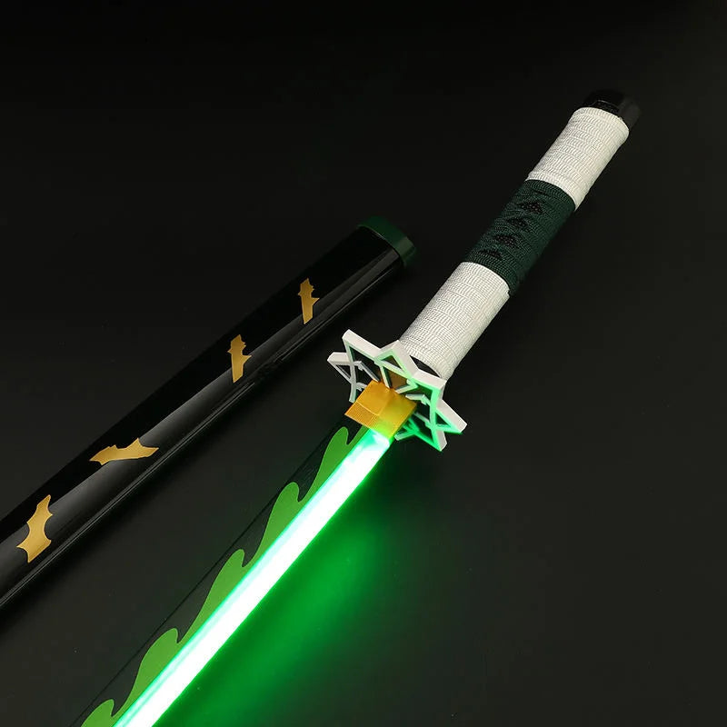 Demon Slayer Shinazugawa Sanemi Katana Wooden Sword 104cm LED Light-Up Katana