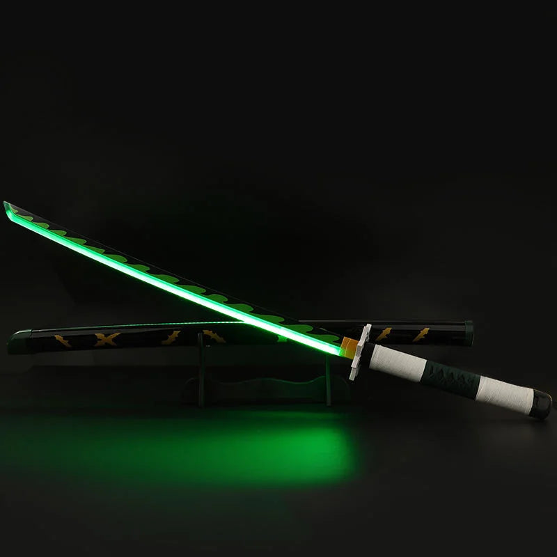 Demon Slayer Shinazugawa Sanemi Katana Wooden Sword 104cm LED Light-Up Katana