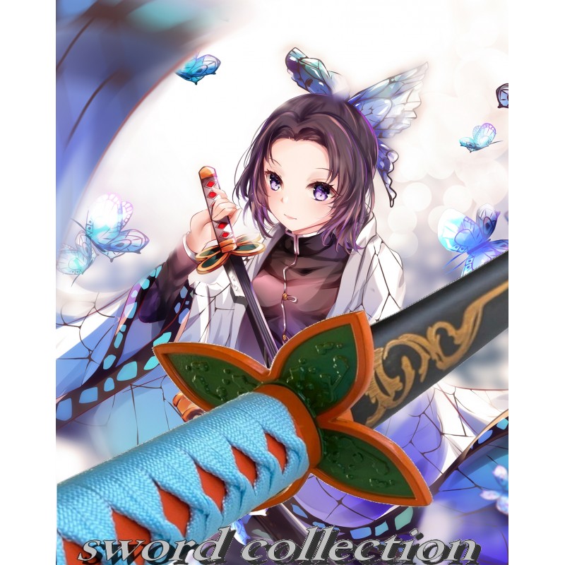 Shinobu Kocho Wooden Katana 104 cm Demon Slayer Butterfly Sword